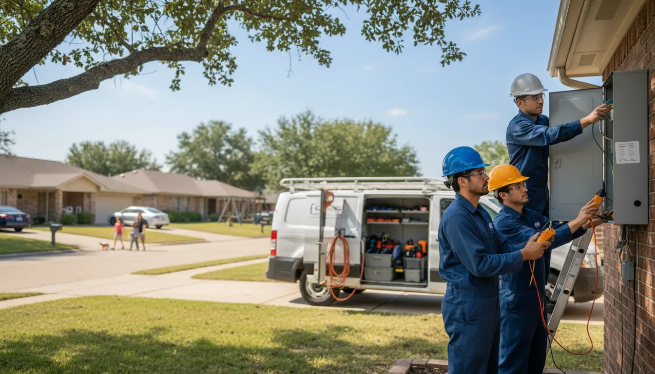 Certified electrician providing emergency electrical services in Lacona, IA